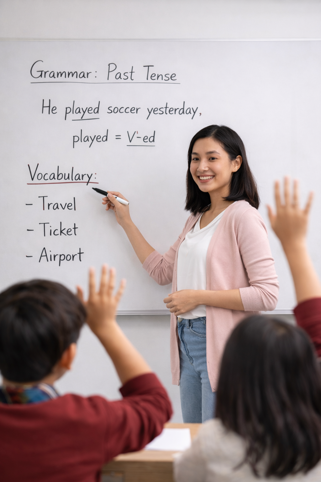 老師講解全民英檢英文文法與單字