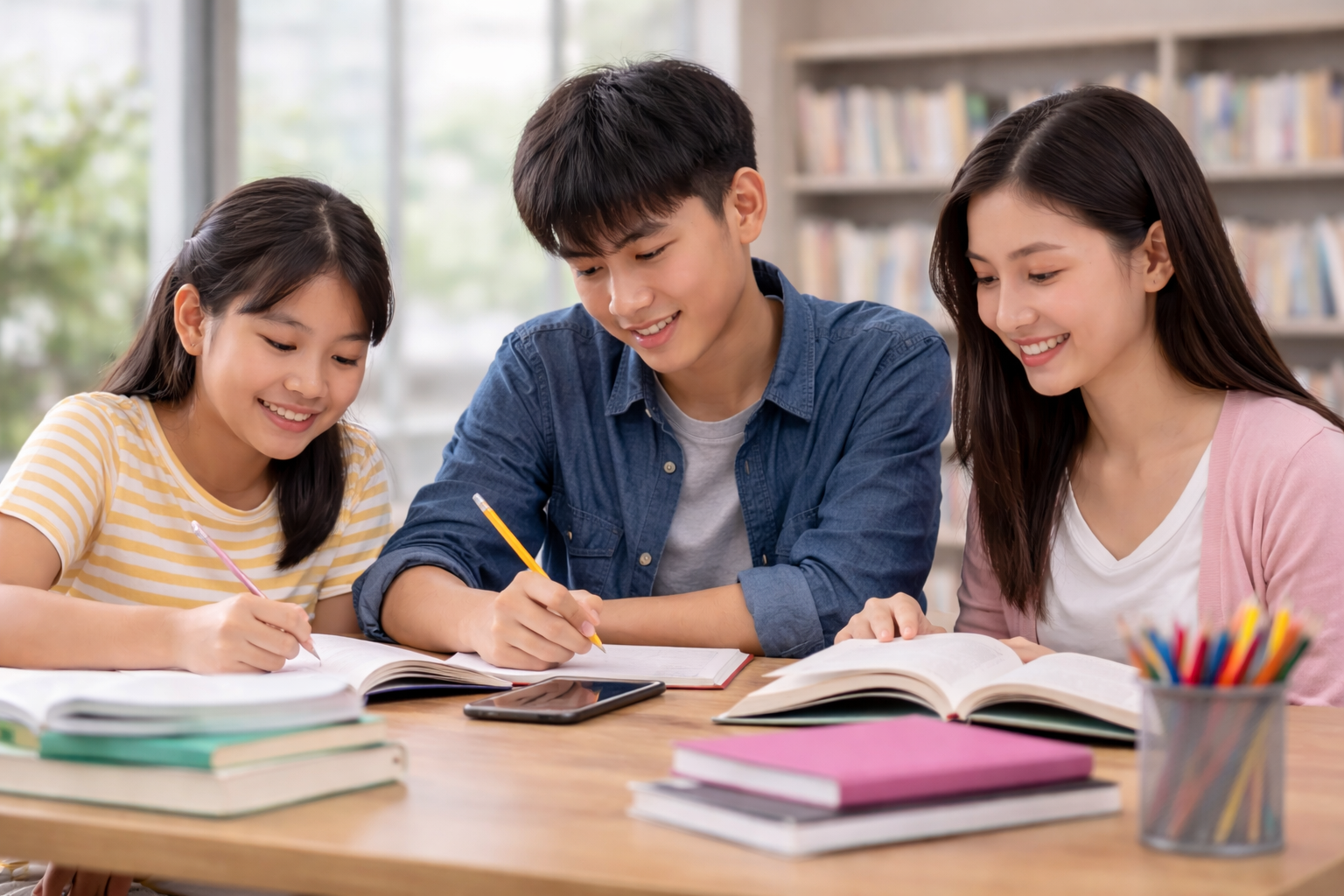 學生一起準備全民英檢英語課程